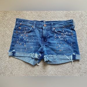 7 for All Mankind Painted Shorts 28